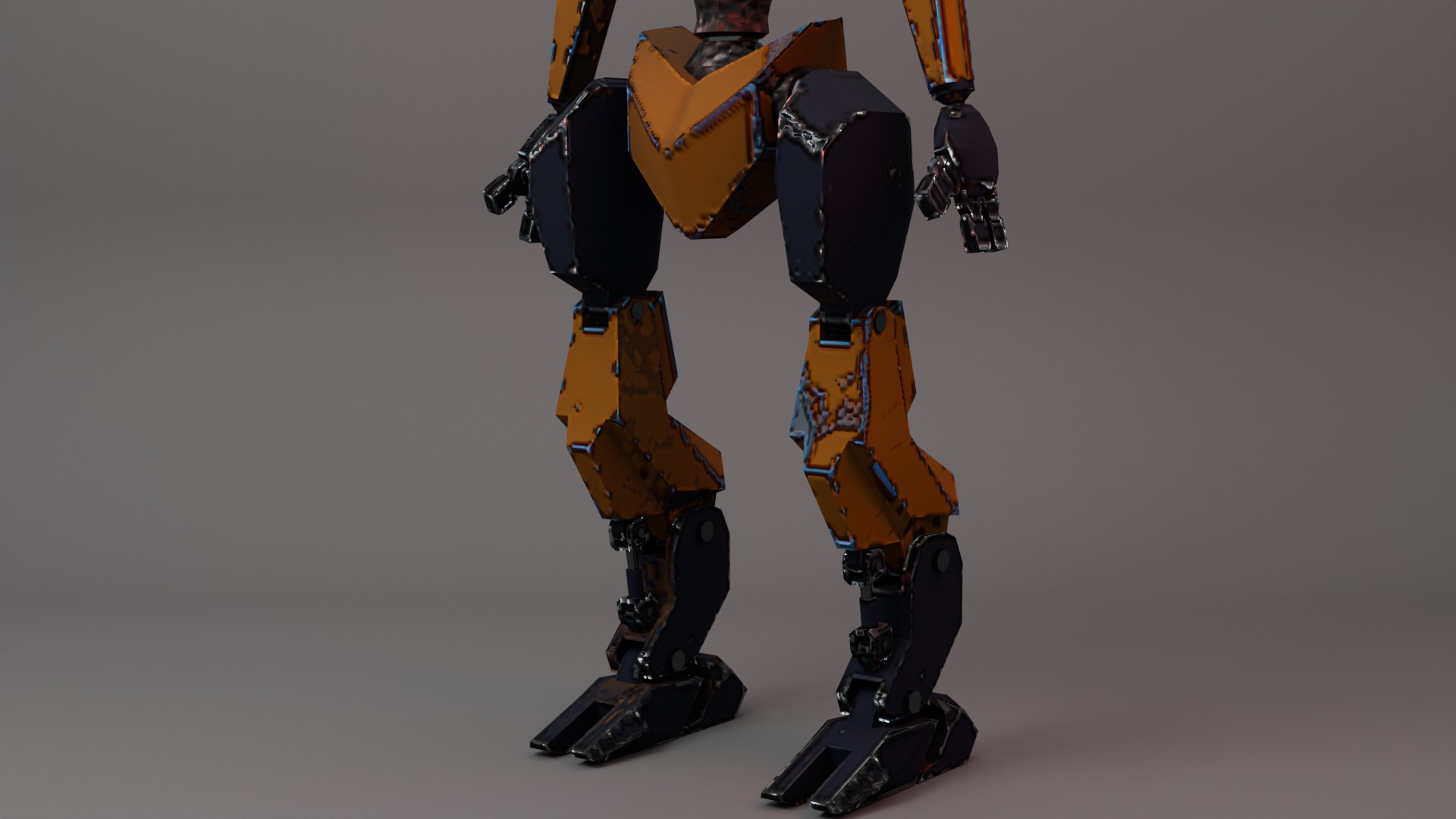 War Bot Low-poly 3D model_11