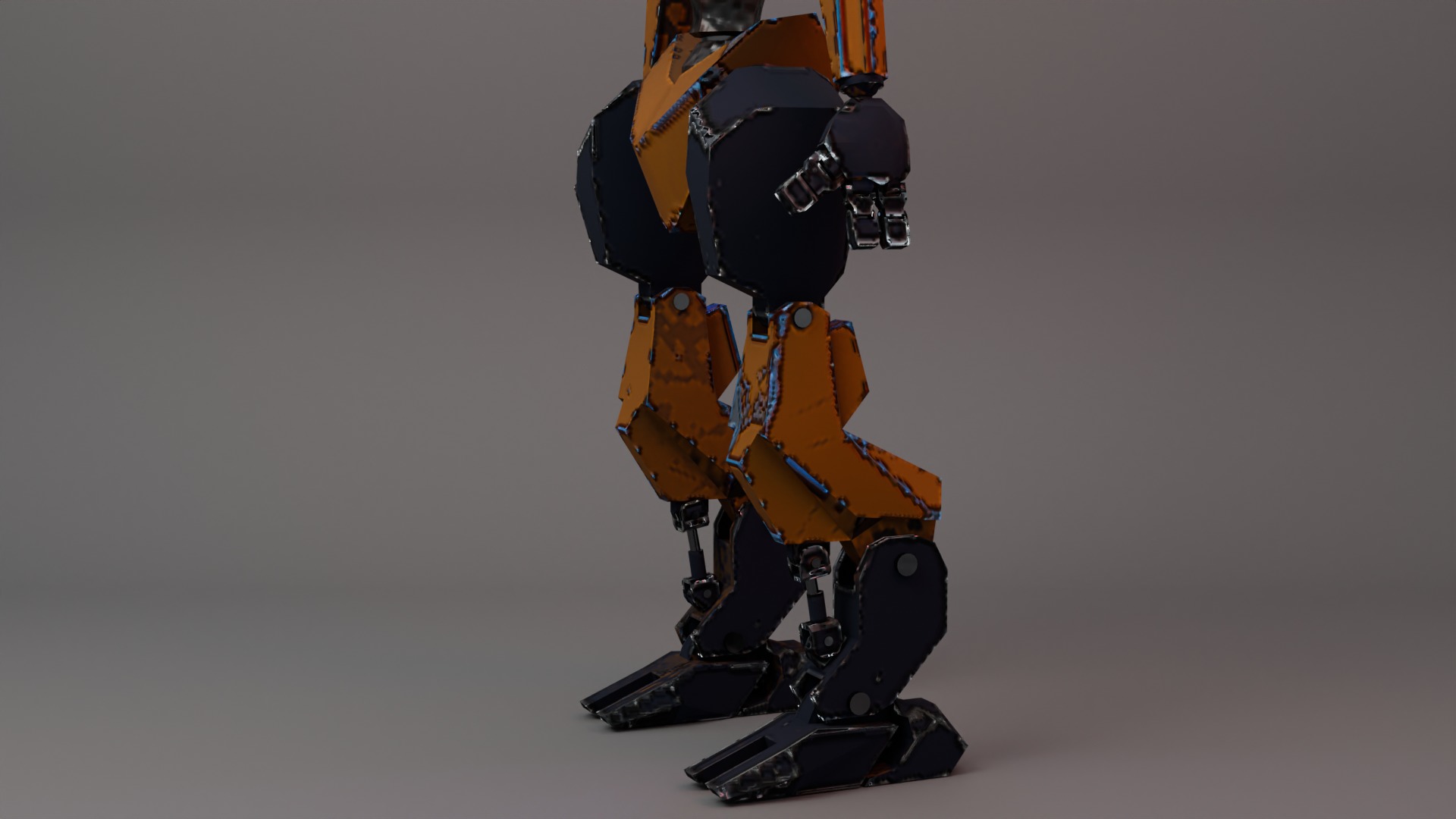 War Bot Low-poly 3D model_14