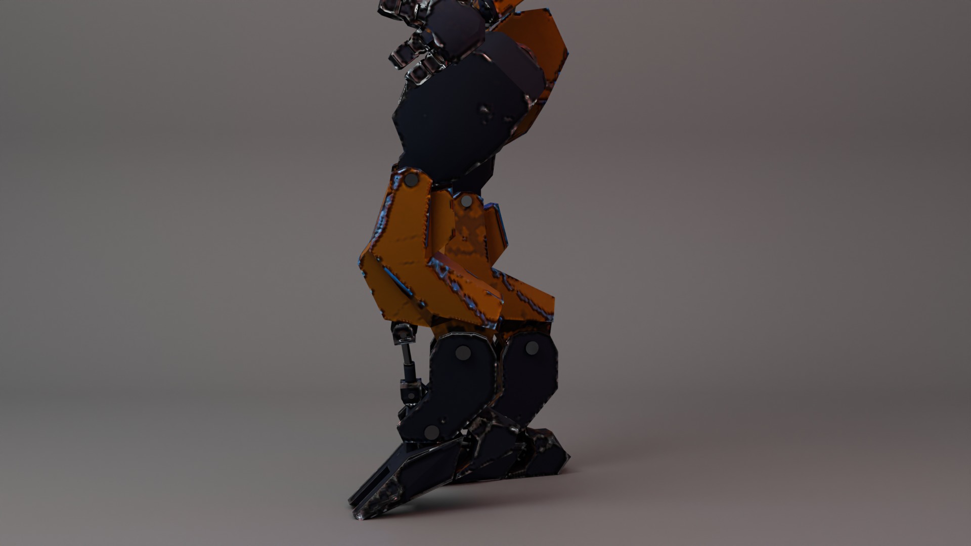 War Bot Low-poly 3D model_25
