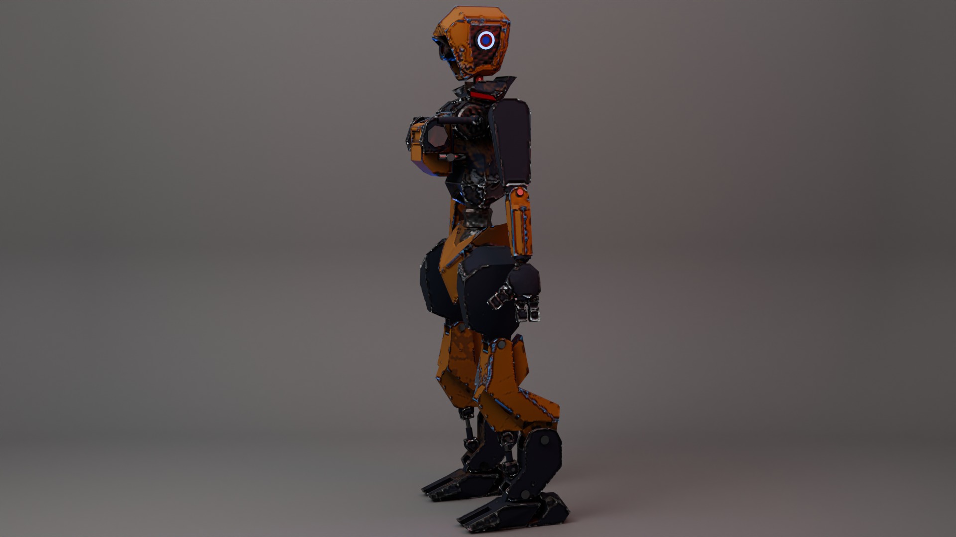 War Bot Low-poly 3D model_9