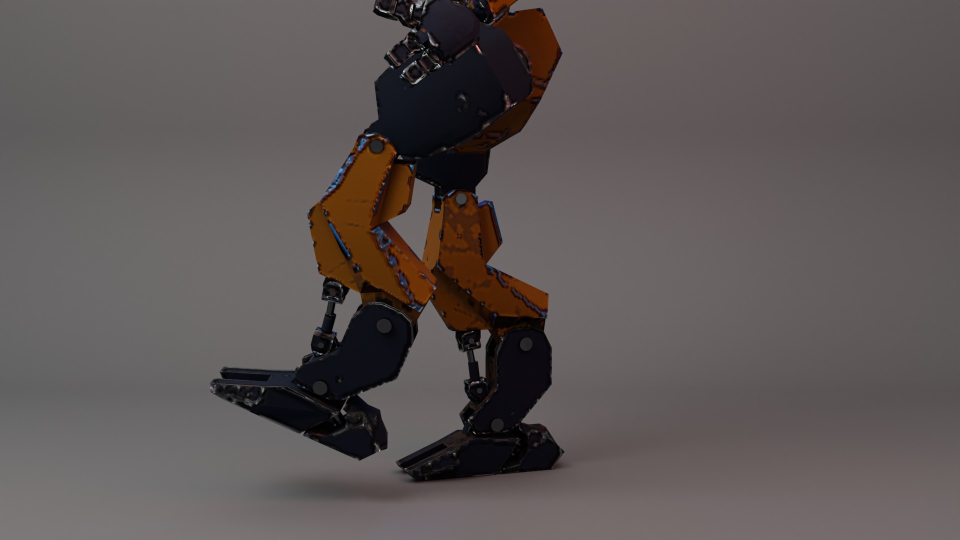 War Bot Low-poly 3D model_28