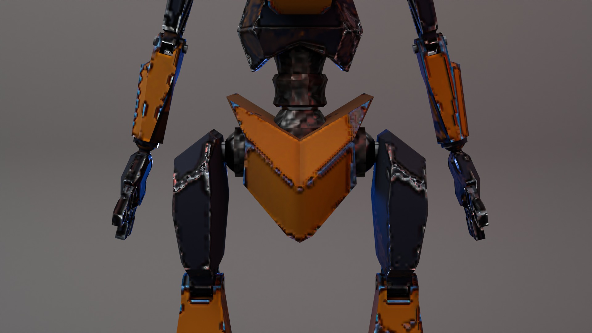 War Bot Low-poly 3D model_12
