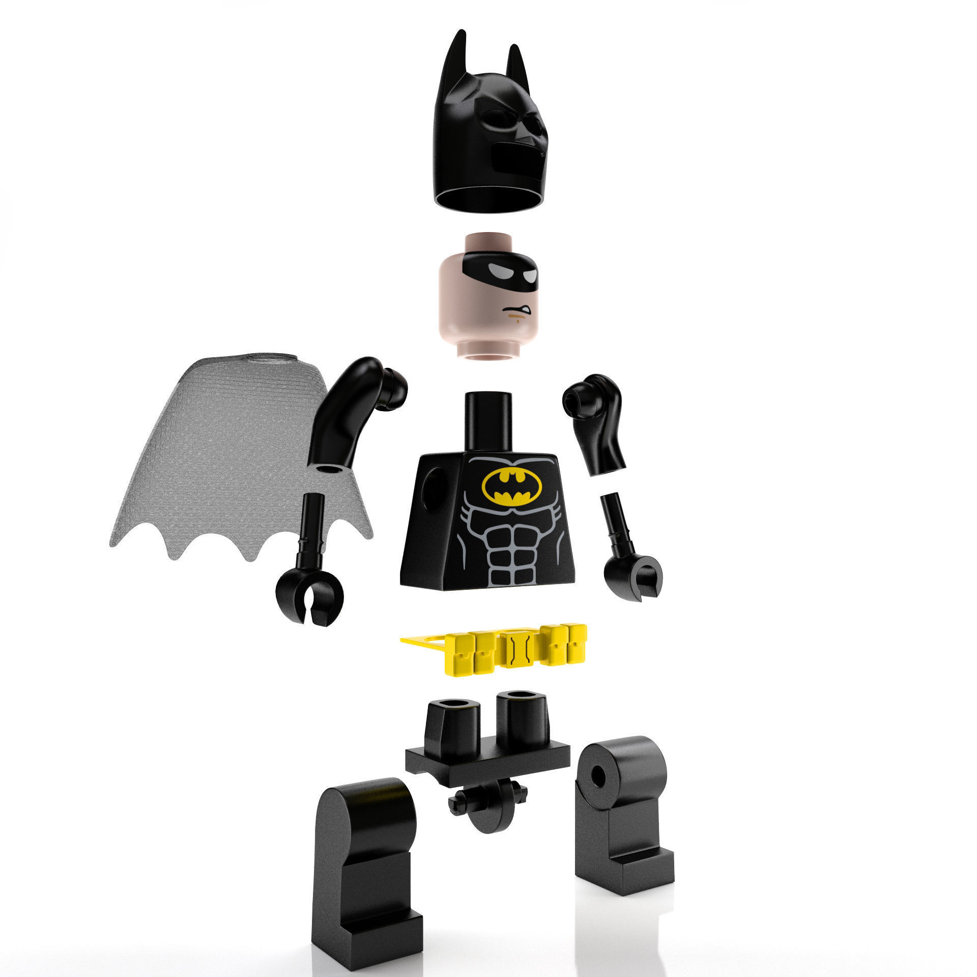 Lego Batman 3D model_16