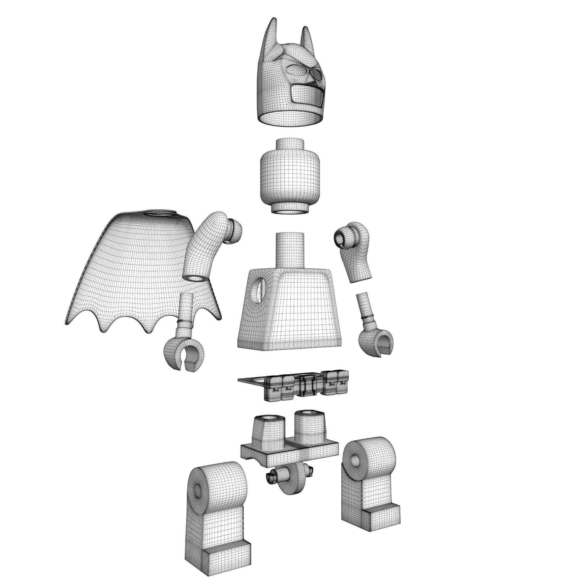 Lego Batman 3D model_33