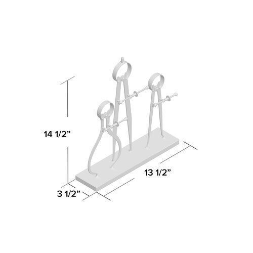 Ayansh Rhine Compass and Caliper Sculpture 3D model_1