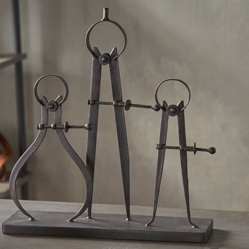 Ayansh Rhine Compass and Caliper Sculpture 3D model_7