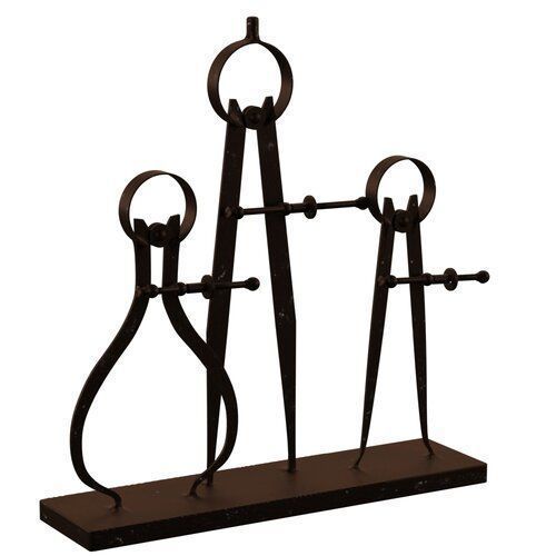 Ayansh Rhine Compass and Caliper Sculpture 3D model_5