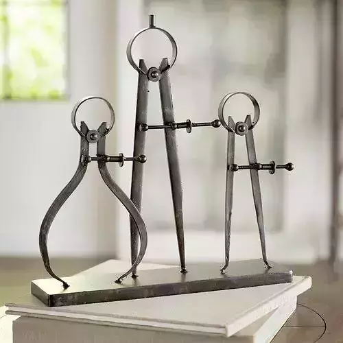 Ayansh Rhine Compass and Caliper Sculpture