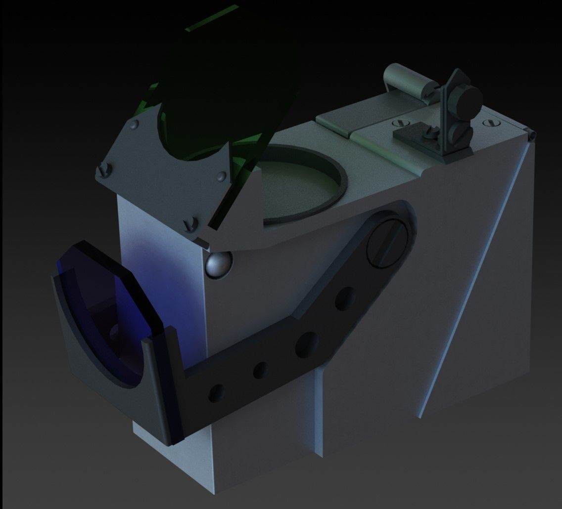 FW190 Complete cockpit high definition 3D print model_26