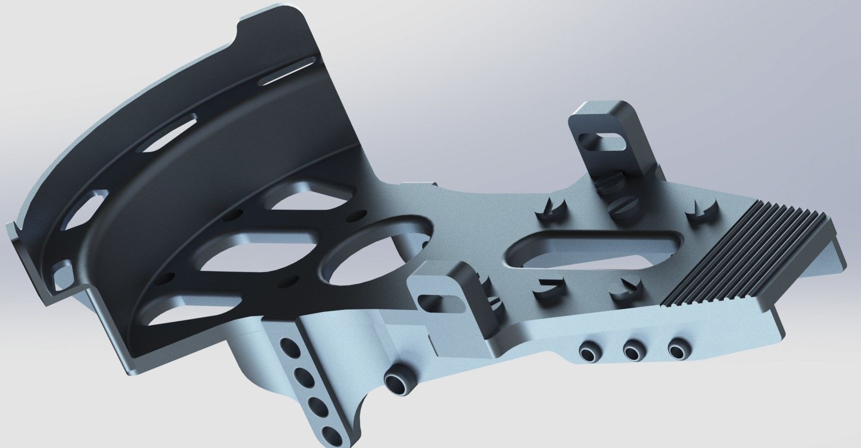 FW190 Complete cockpit high definition 3D print model_21