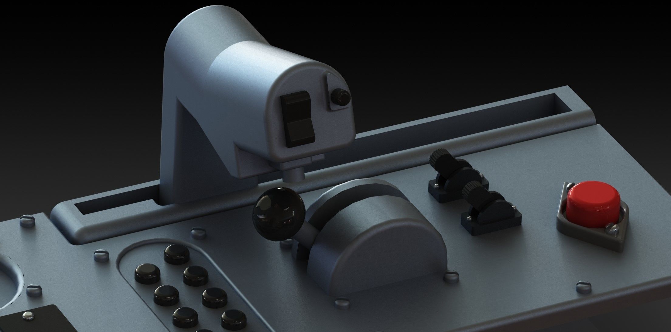 FW190 Complete cockpit high definition 3D print model_19