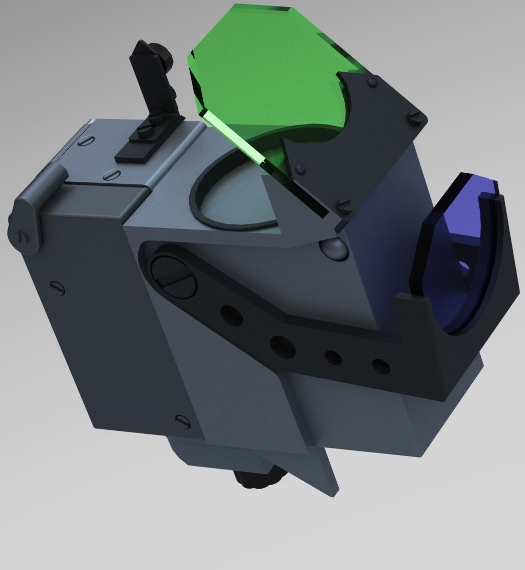 FW190 Complete cockpit high definition 3D print model_36