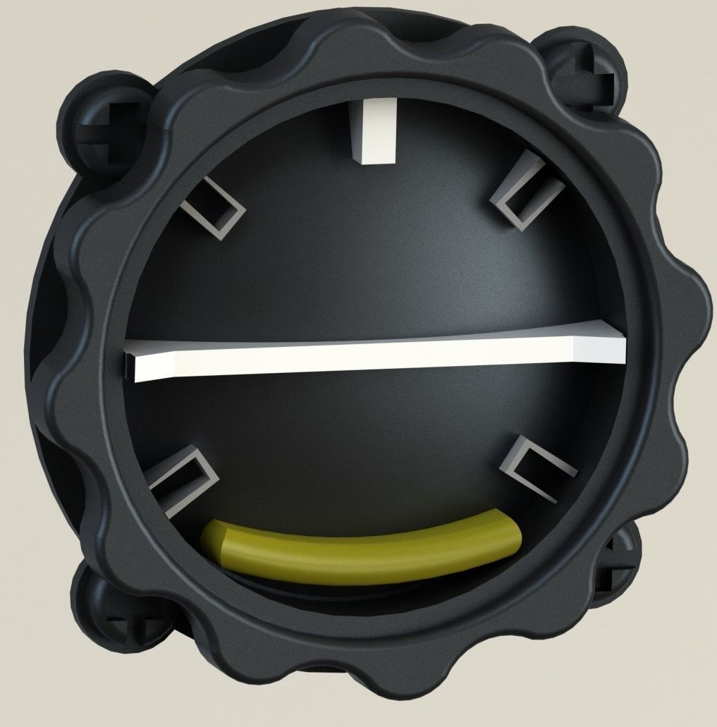 FW190 Complete cockpit high definition 3D print model_45