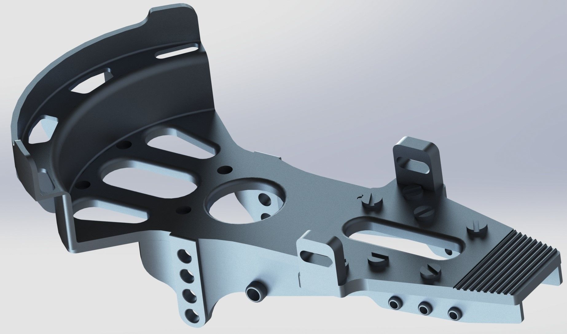 FW190 Complete cockpit high definition 3D print model_40