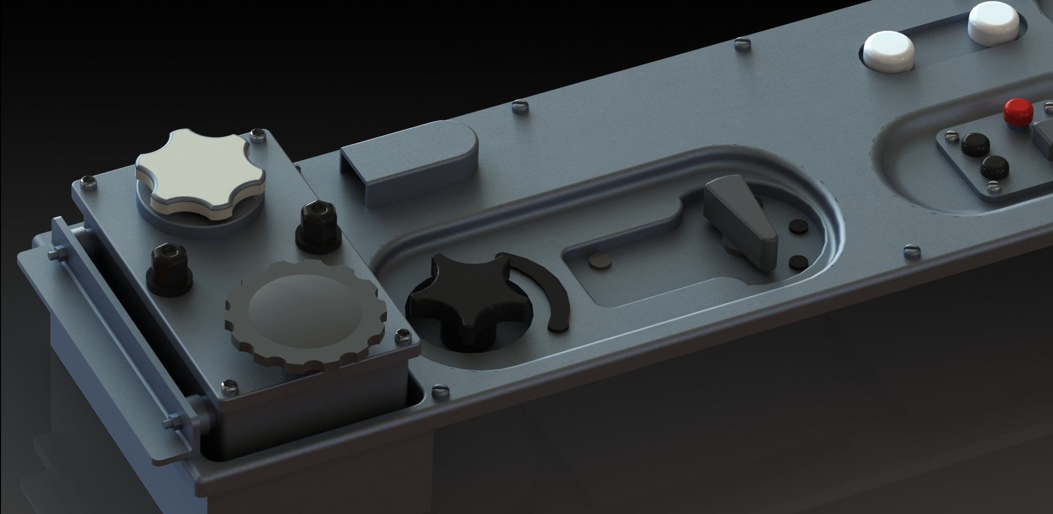 FW190 Complete cockpit high definition 3D print model_18