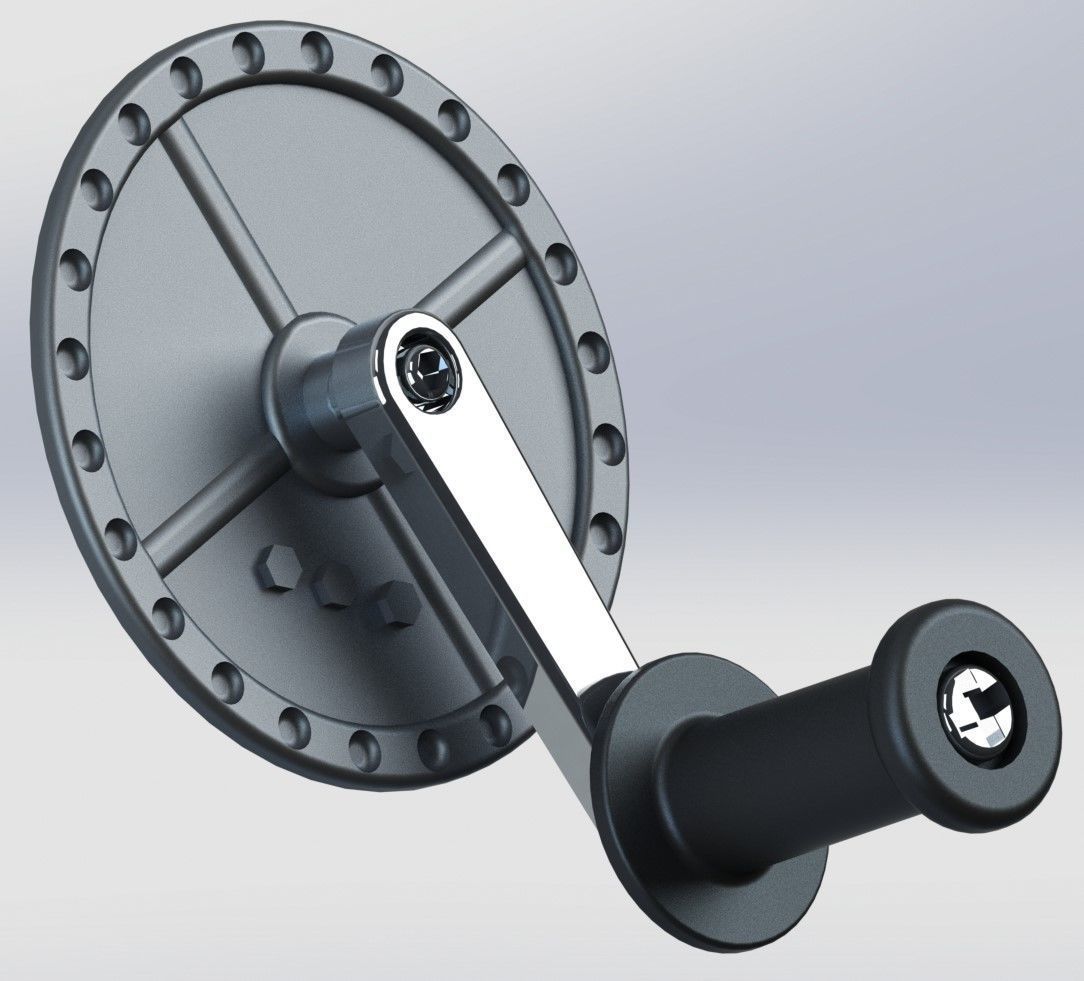 FW190 Complete cockpit high definition 3D print model_44