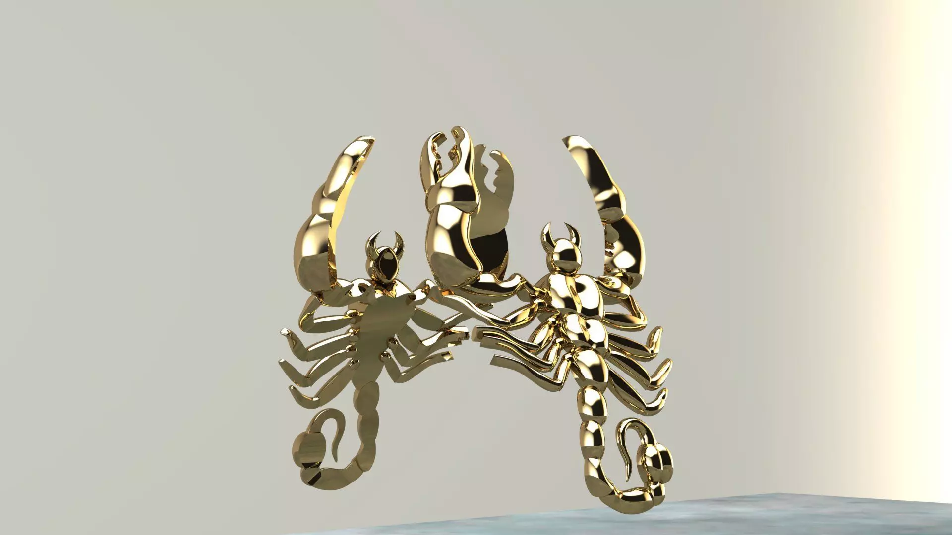 Scorpion pendant 3D print model Free 3D print model_0