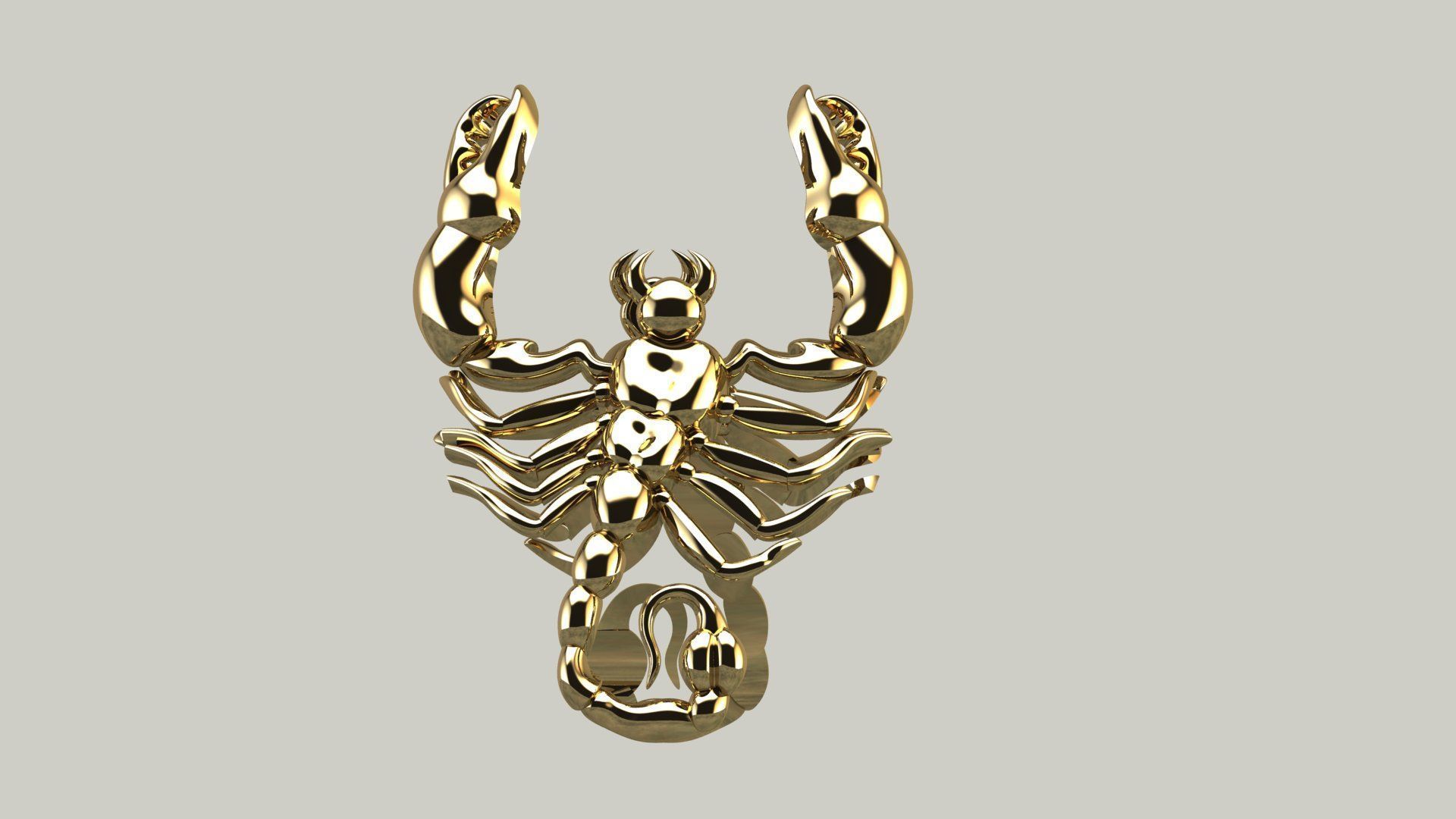 Scorpion pendant 3D print model Free 3D print model_2