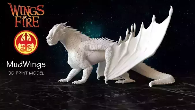Dragon of Mud Tribe from Wings of Fire 3D print model