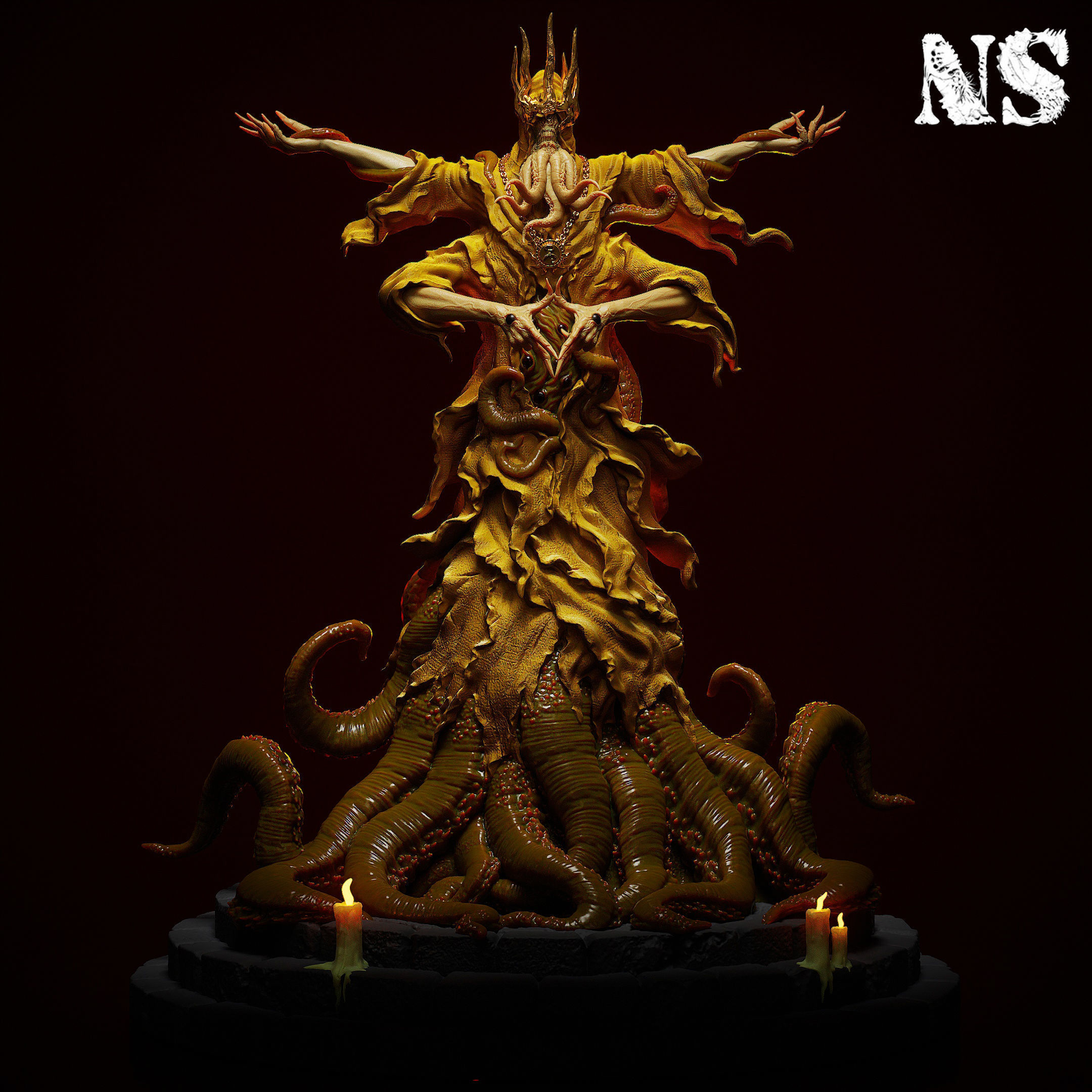 Hastur - The King in Yellow 3D print model_1