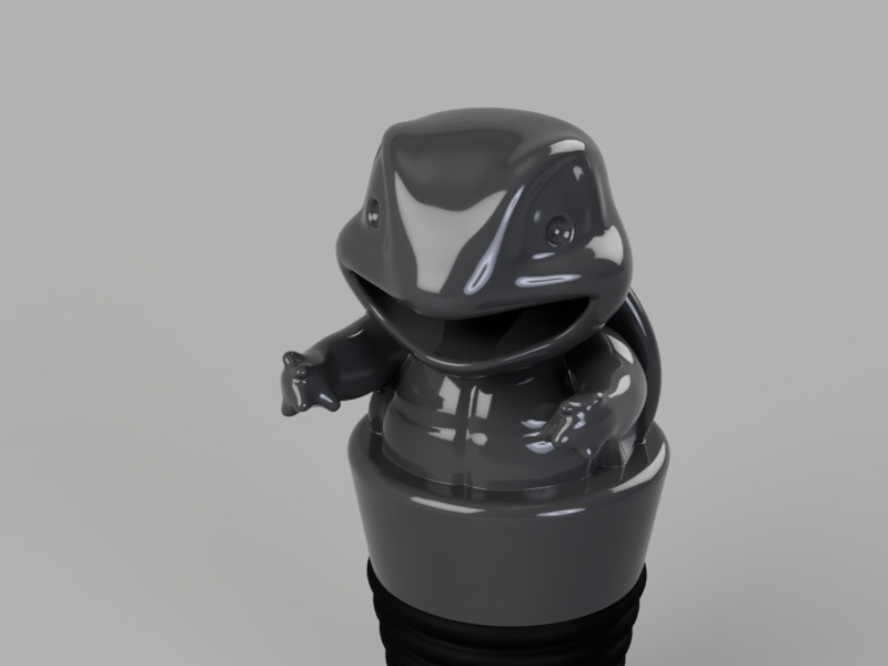 Wine Bottle Stopper 3D print model_5