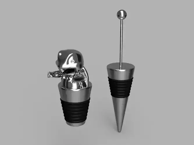 Wine Bottle Stopper 3D print model