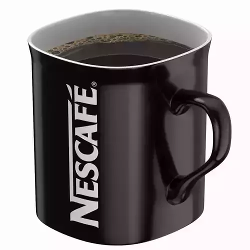 Nescafe Coffee Cup Black With Coffee
