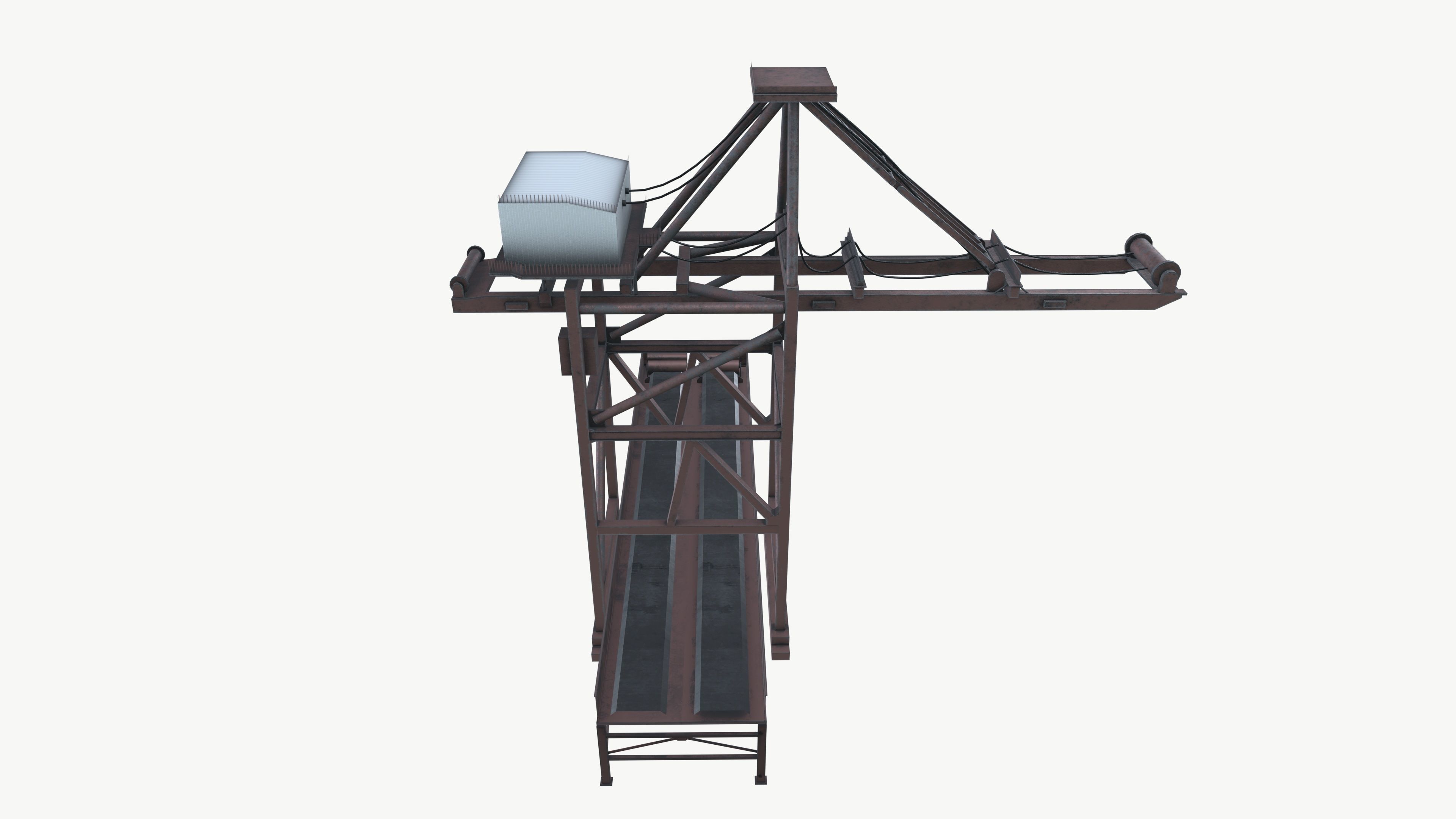 Ore Crane Low-poly 3D model_6