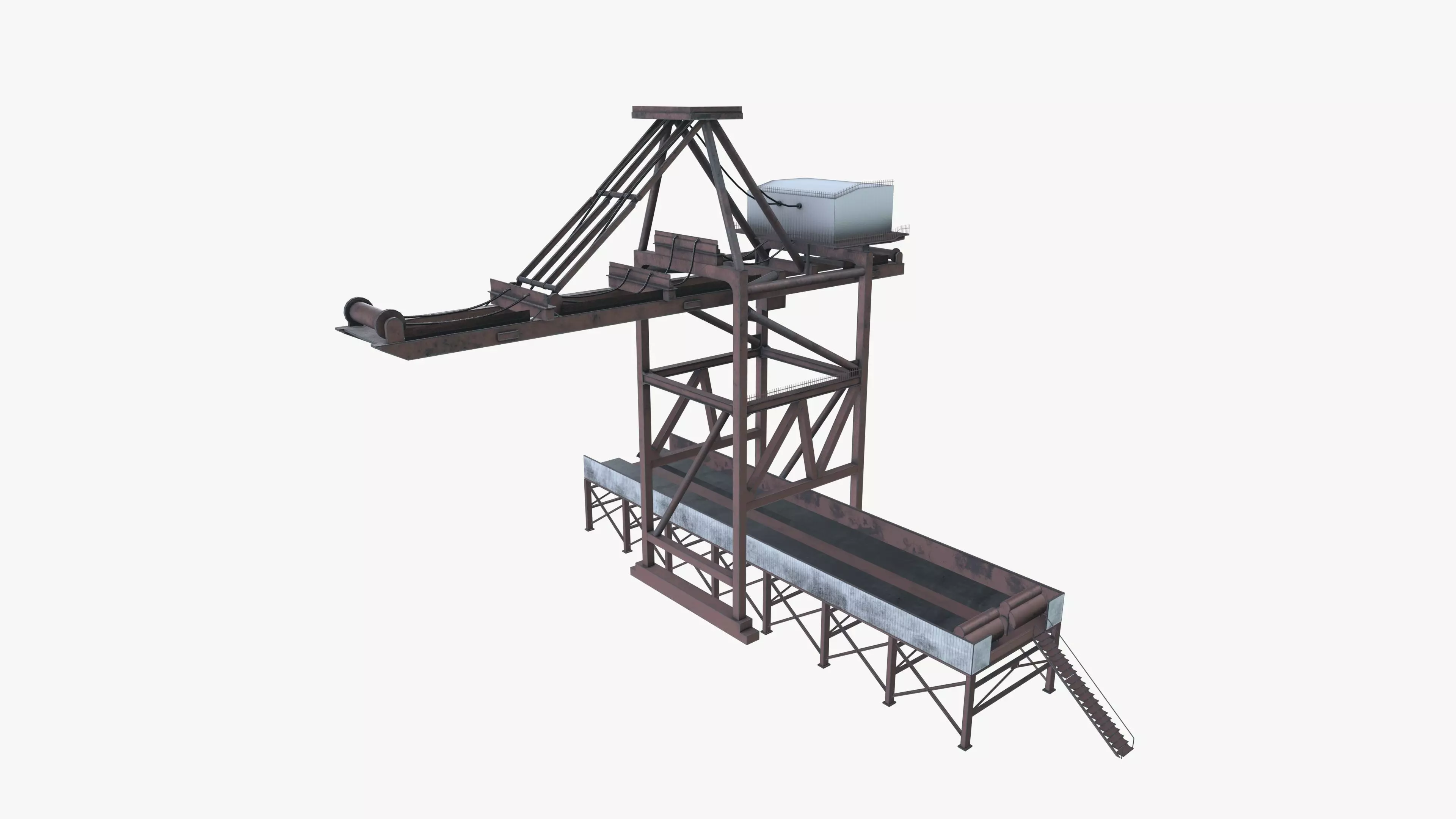 Ore Crane Low-poly 3D model_0