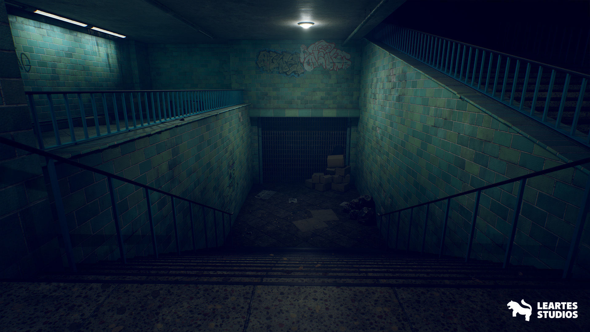 Abandoned Subway Station in Berlin Environment Low-poly 3D model_10