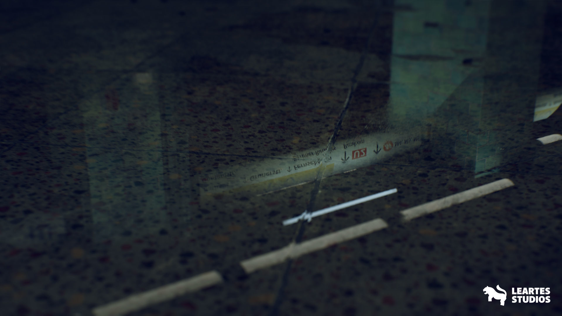 Abandoned Subway Station in Berlin Environment Low-poly 3D model_18