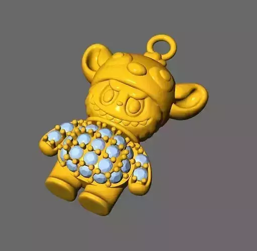 LABUBU DIAMOND PENDANT  MD001