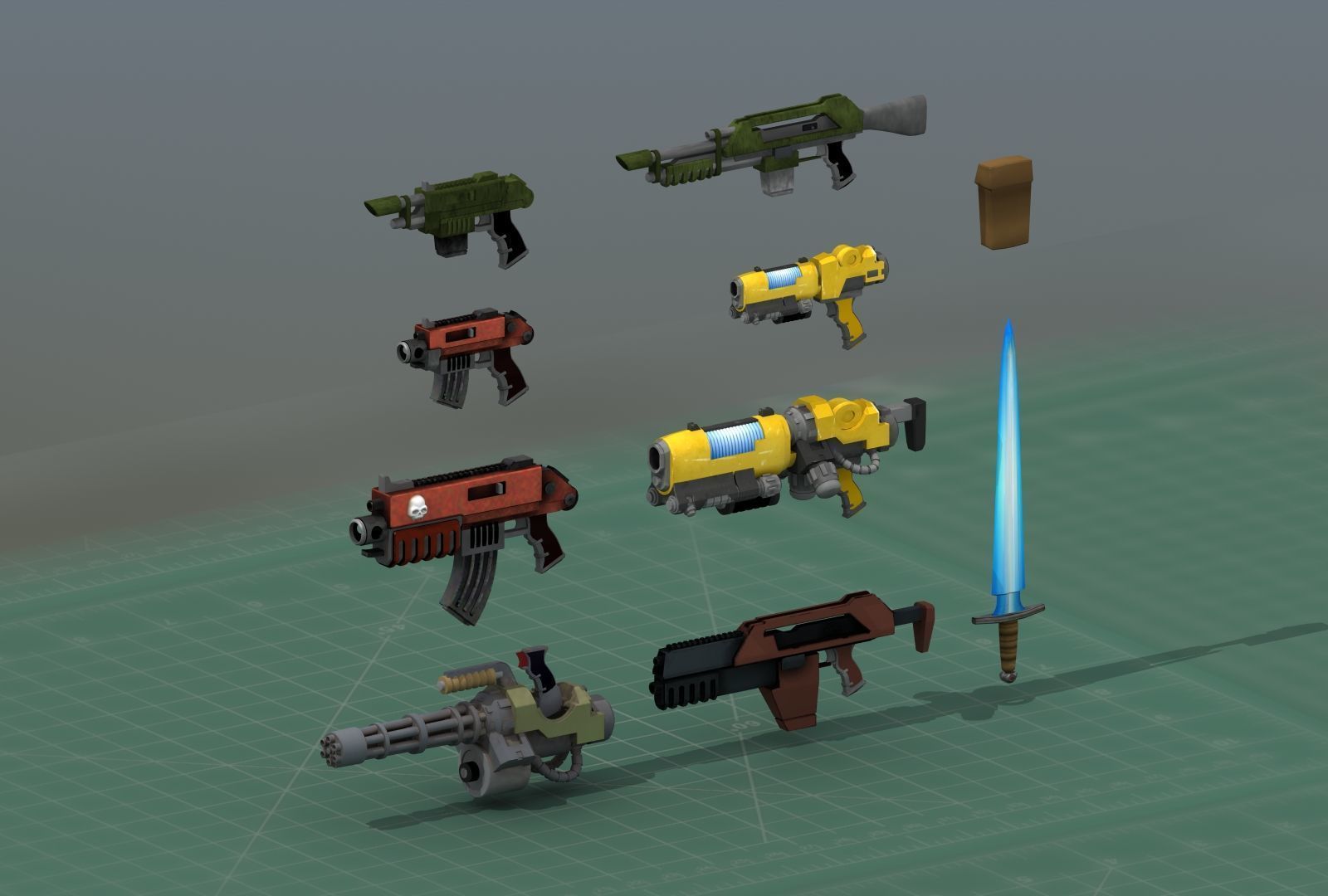 Grimdark Space Weapons Collection 3D print model_20