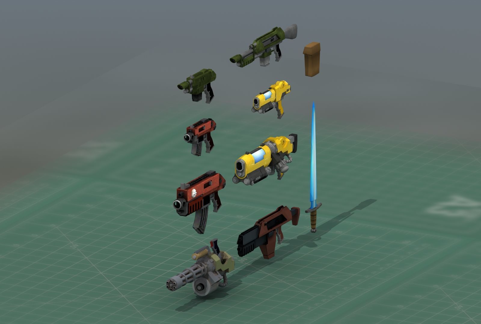 Grimdark Space Weapons Collection 3D print model_21