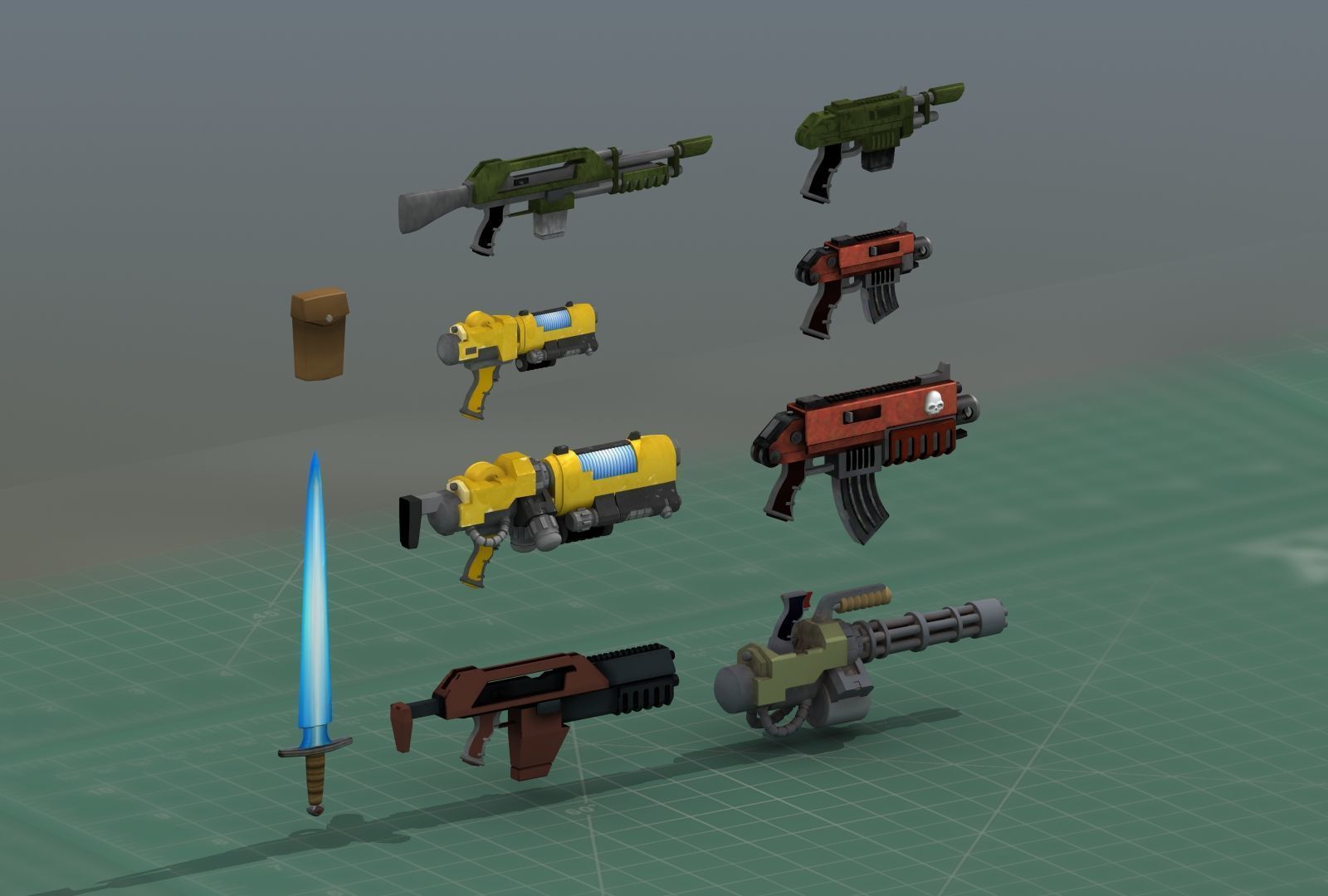 Grimdark Space Weapons Collection 3D print model_11