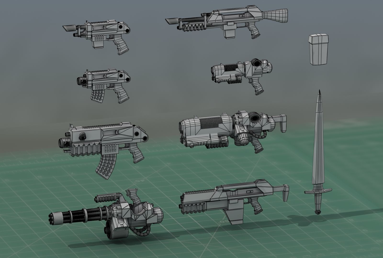 Grimdark Space Weapons Collection 3D print model_15
