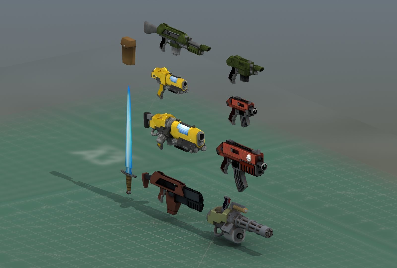 Grimdark Space Weapons Collection 3D print model_24