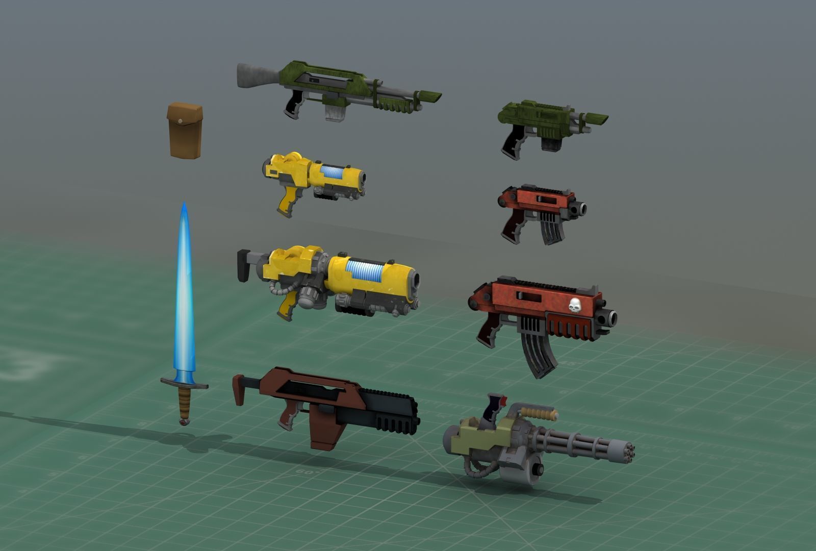 Grimdark Space Weapons Collection 3D print model_25
