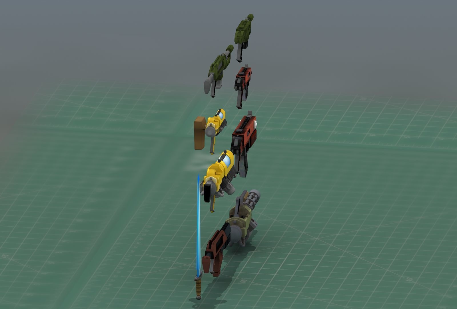 Grimdark Space Weapons Collection 3D print model_13