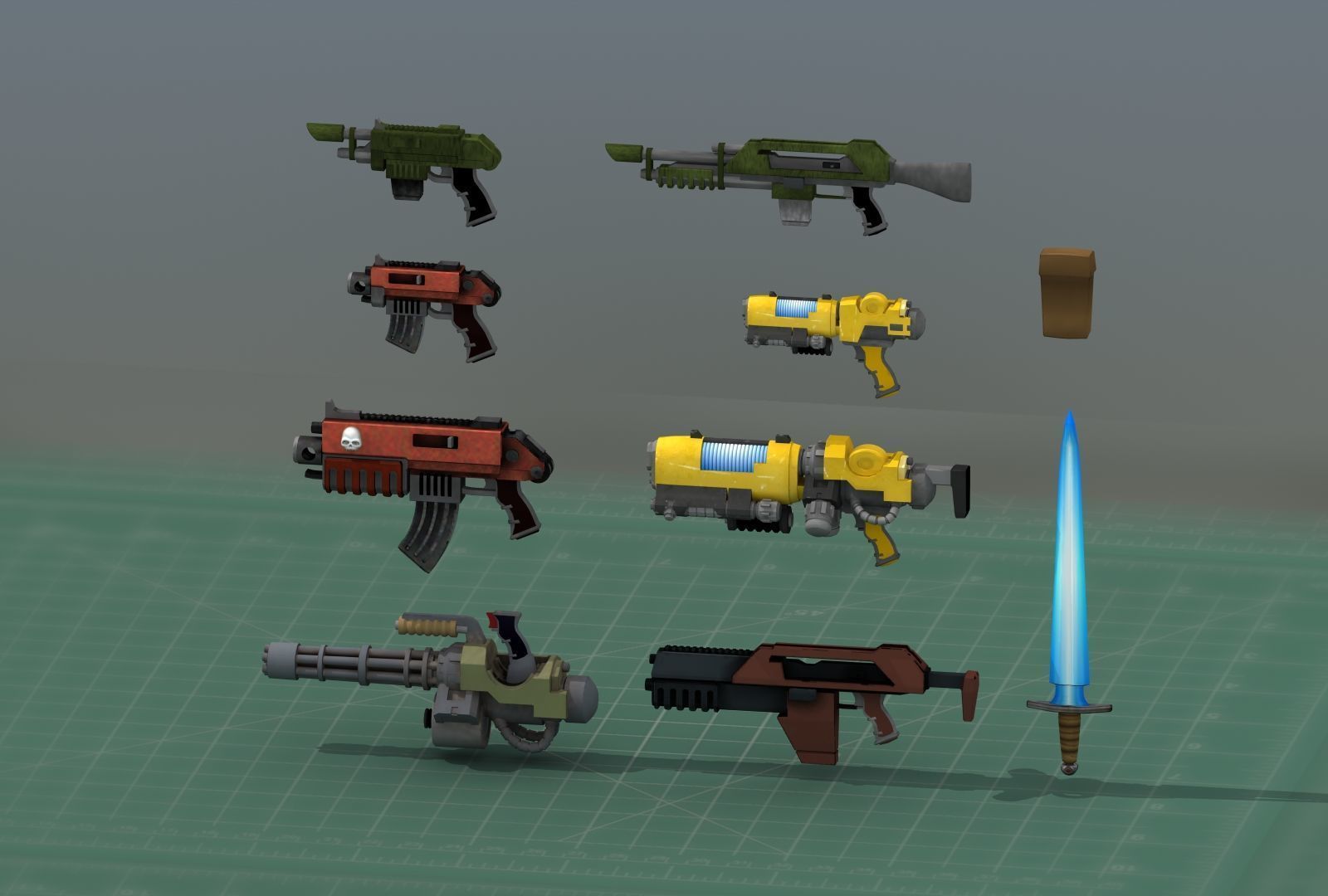 Grimdark Space Weapons Collection 3D print model_18