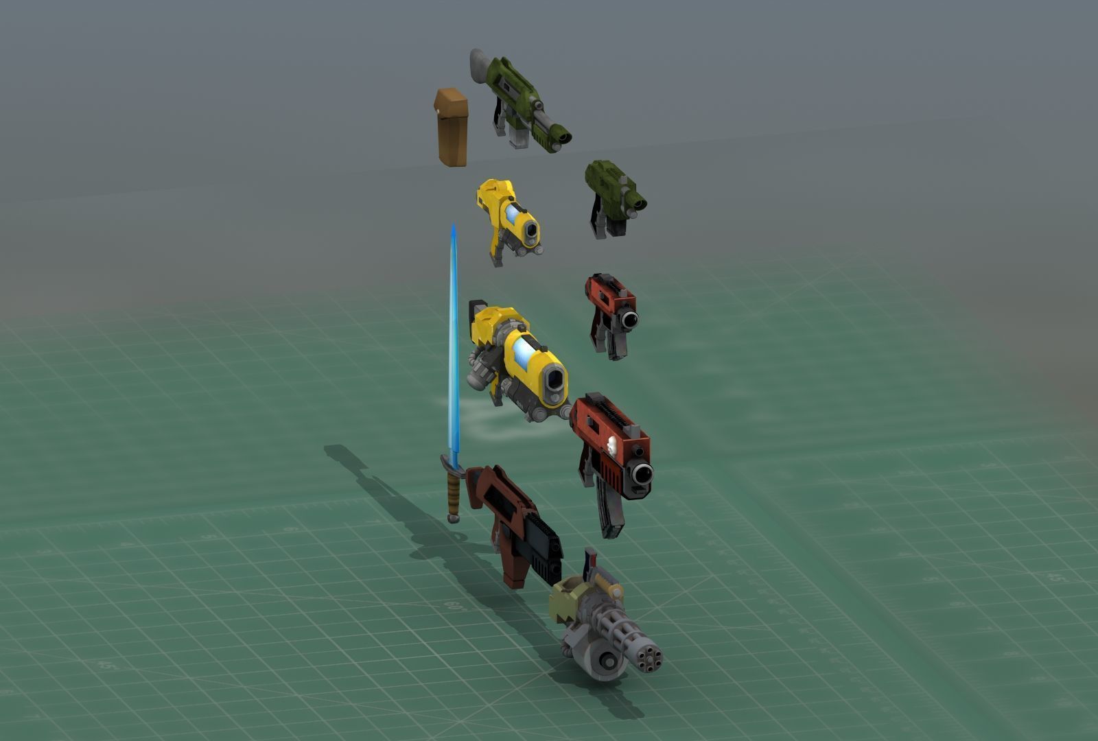 Grimdark Space Weapons Collection 3D print model_23