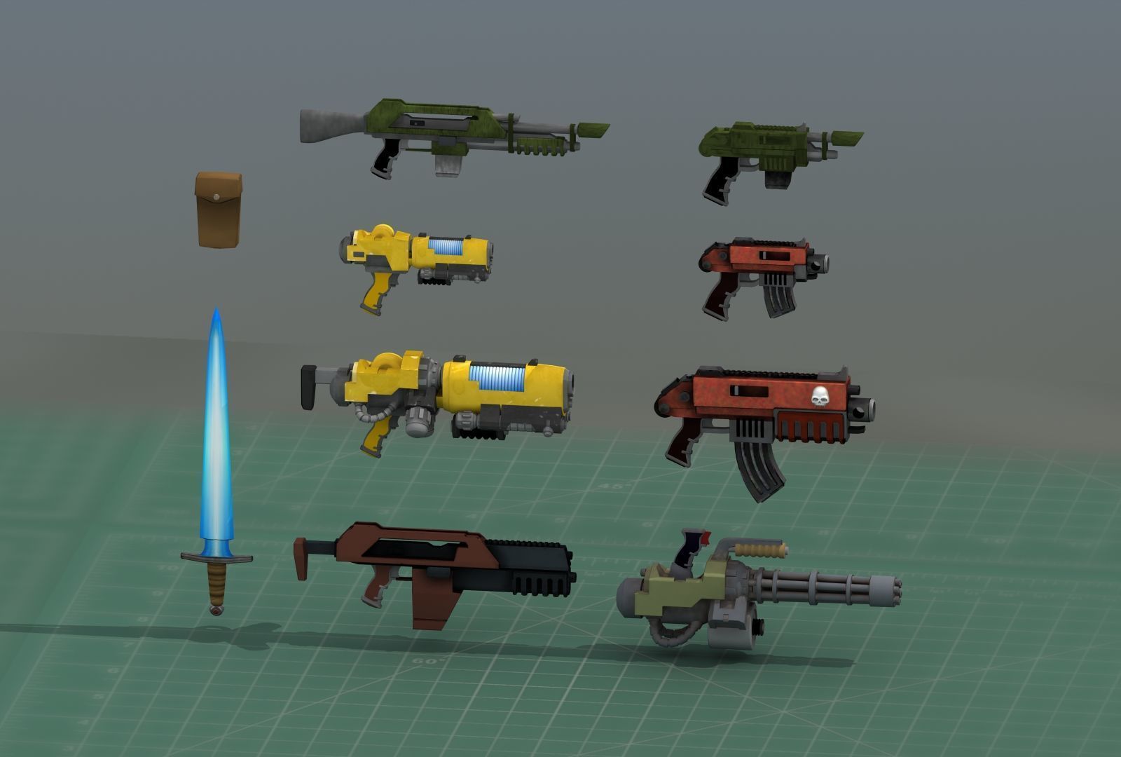 Grimdark Space Weapons Collection 3D print model_9