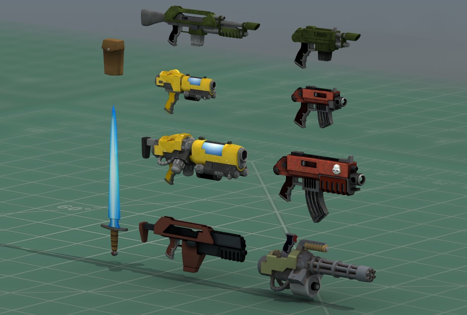 Grimdark Space Weapons Collection 3D print model_4