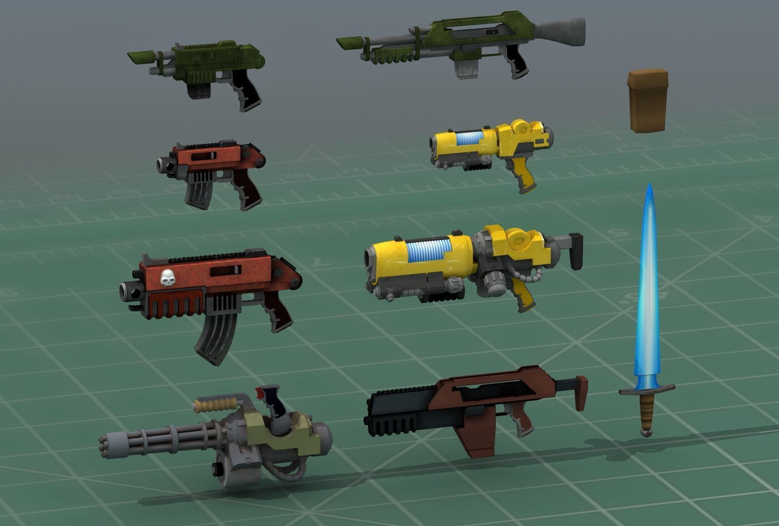 Grimdark Space Weapons Collection 3D print model_5