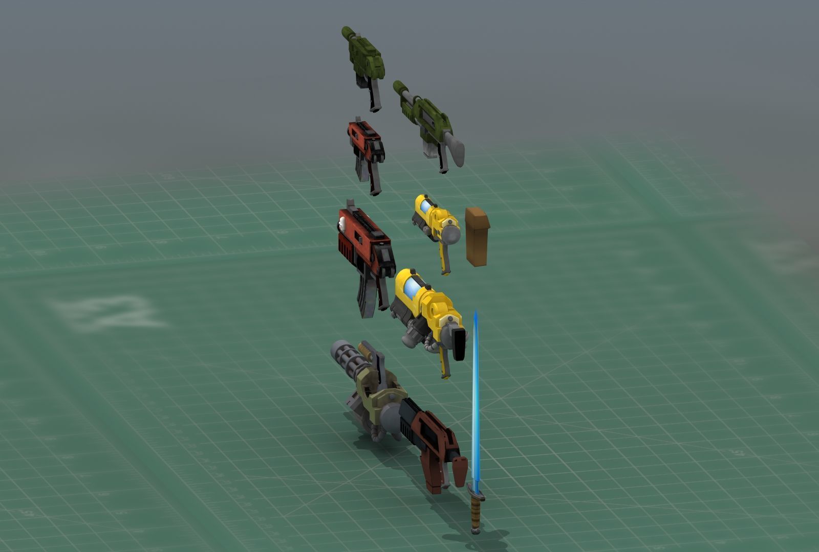 Grimdark Space Weapons Collection 3D print model_14