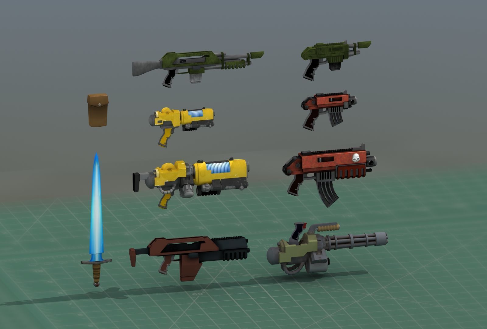 Grimdark Space Weapons Collection 3D print model_10