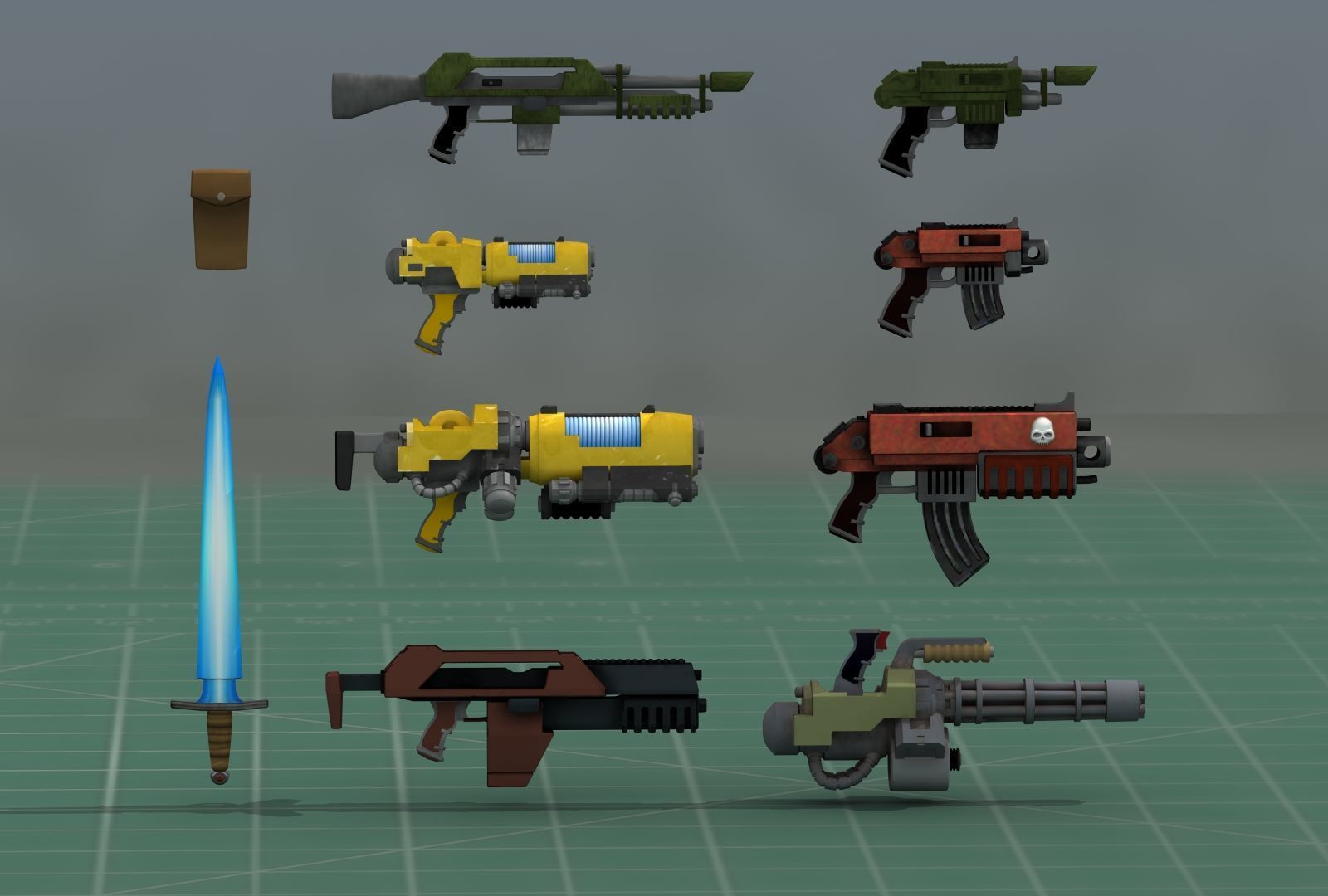 Grimdark Space Weapons Collection 3D print model_3