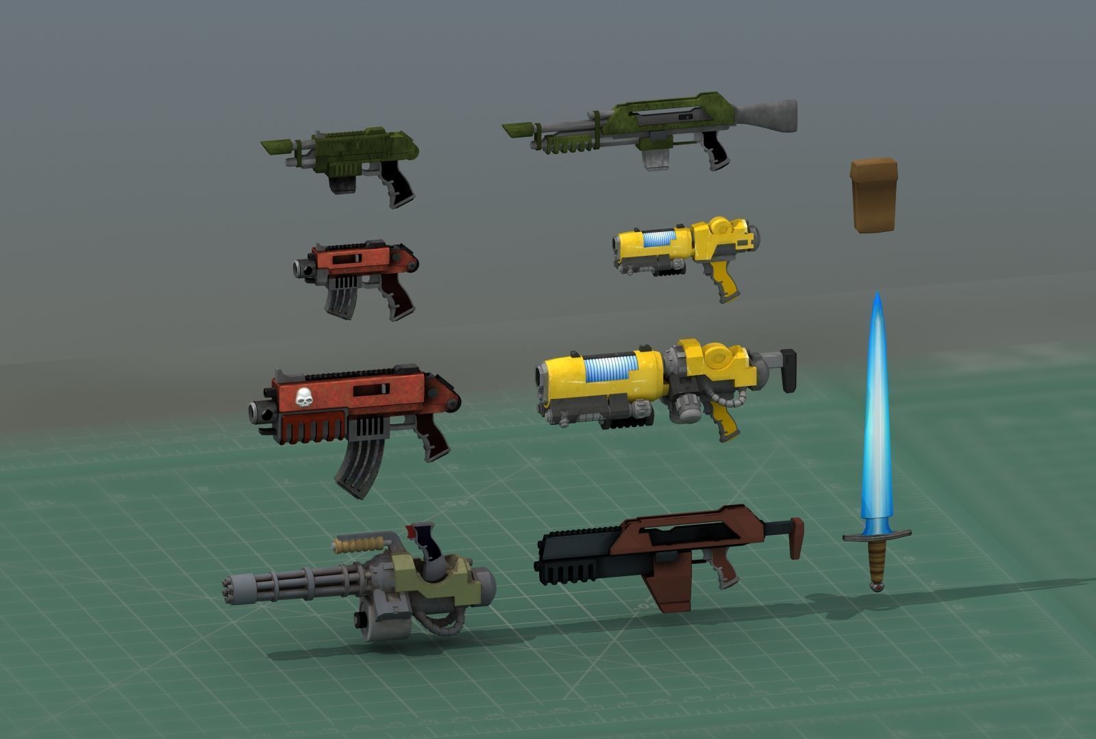 Grimdark Space Weapons Collection 3D print model_19