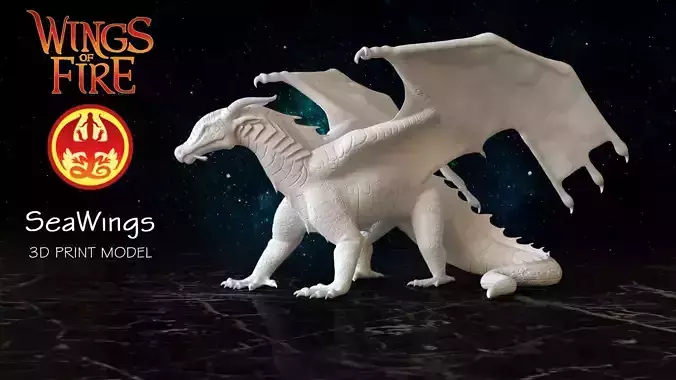 Dragon of Sea Tribe from Wings of Fire 3D print model