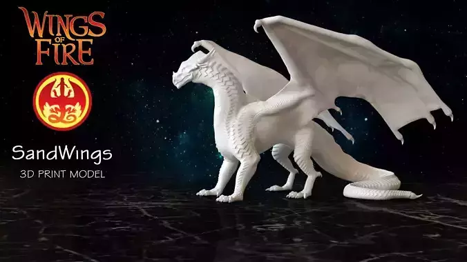 Dragon of Sand Tribe from Wings of Fire 3D print model